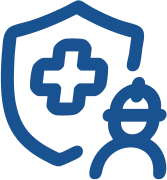 Icono de seguridad e higiene industrial